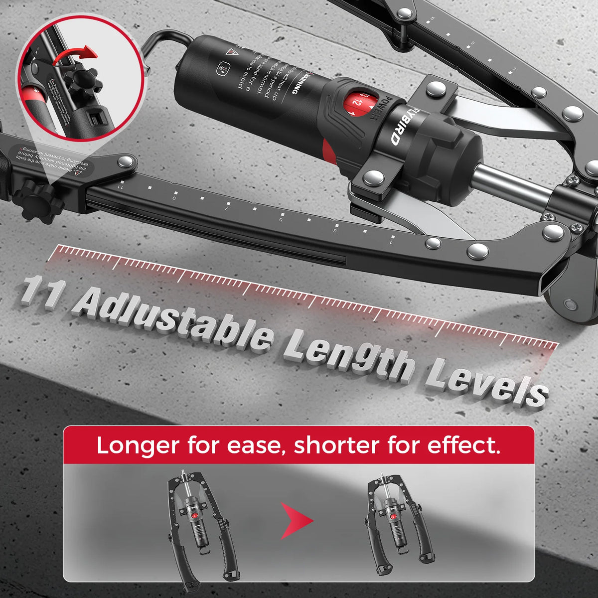 FED Fitness 3-in-1 Arm Trainer & Ab Roller | 15-Level Hydraulic
