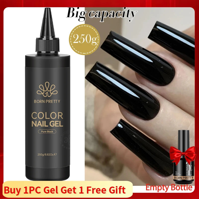 BORN PRETTY 250g Super Top Coat Gel Nail Polish Base Gel Matte Top Coat Semi-Permanent Varnish Soak Off Nail Art Functional Gel