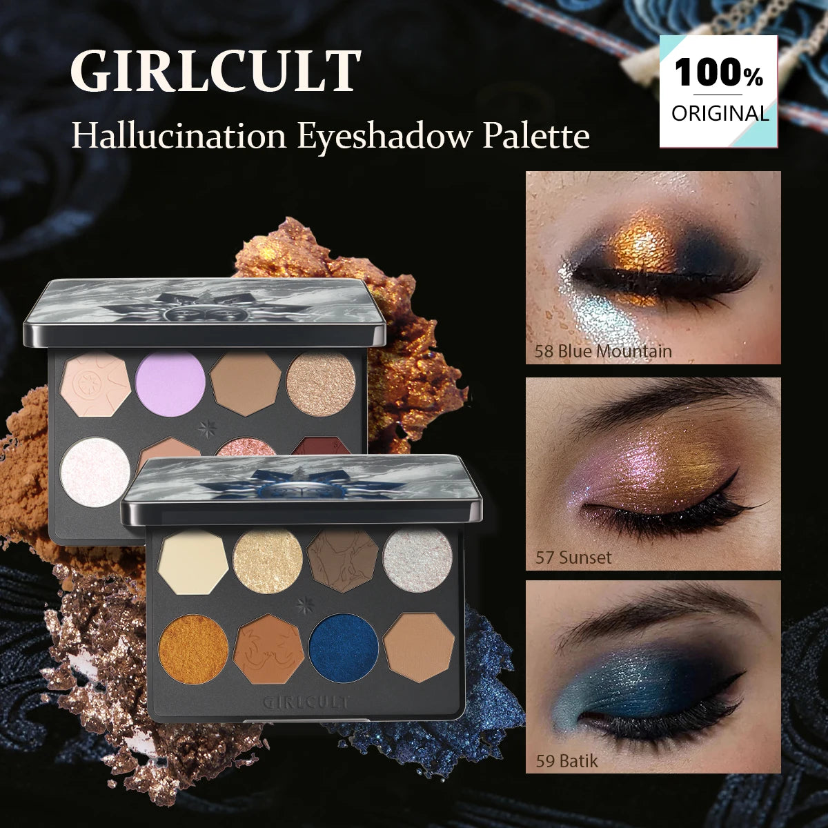 Girlcult Hallucination Eyeshadow Palette Trio (57–59)