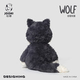 40cm Gray Wolf Plush Toy – Ultra-Soft Stuffed Animal