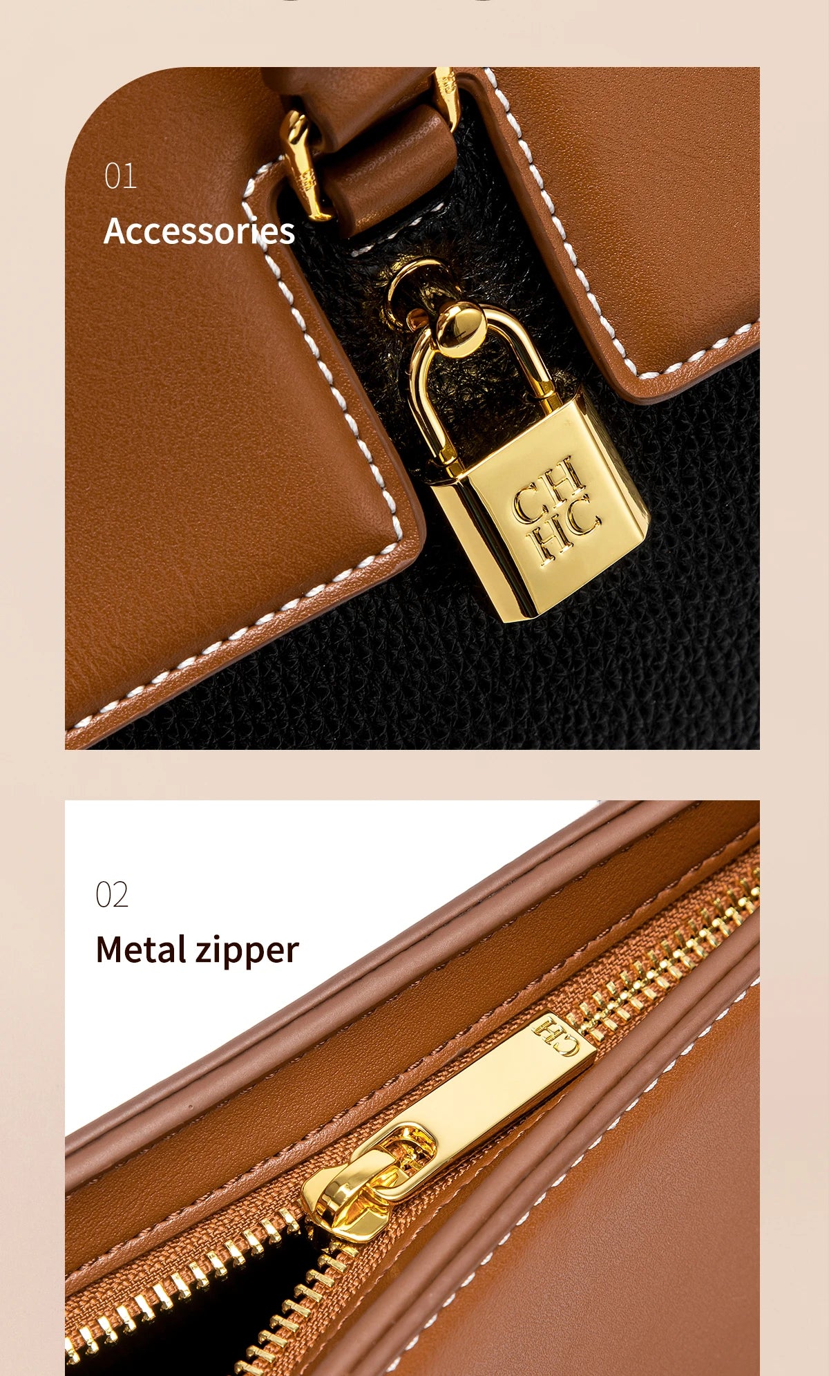 C-H Tote Bag Green New High Quality Handbag Soft Leather Woman Bags Girls Street