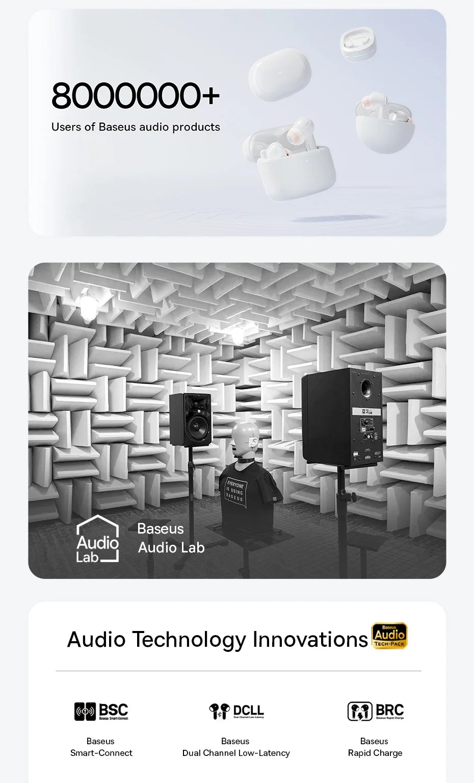 Baseus Bass EP10 Pro ANC Earbuds – Hi-Res LDAC Wireless