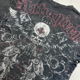 Men's Affliction Style Y2K Graphic Tee – Double-Sided Print