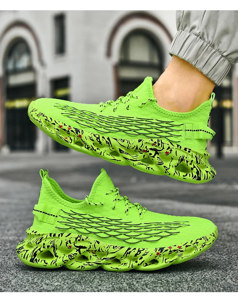 Men's Breathable Mesh Lace-Up Sneakers