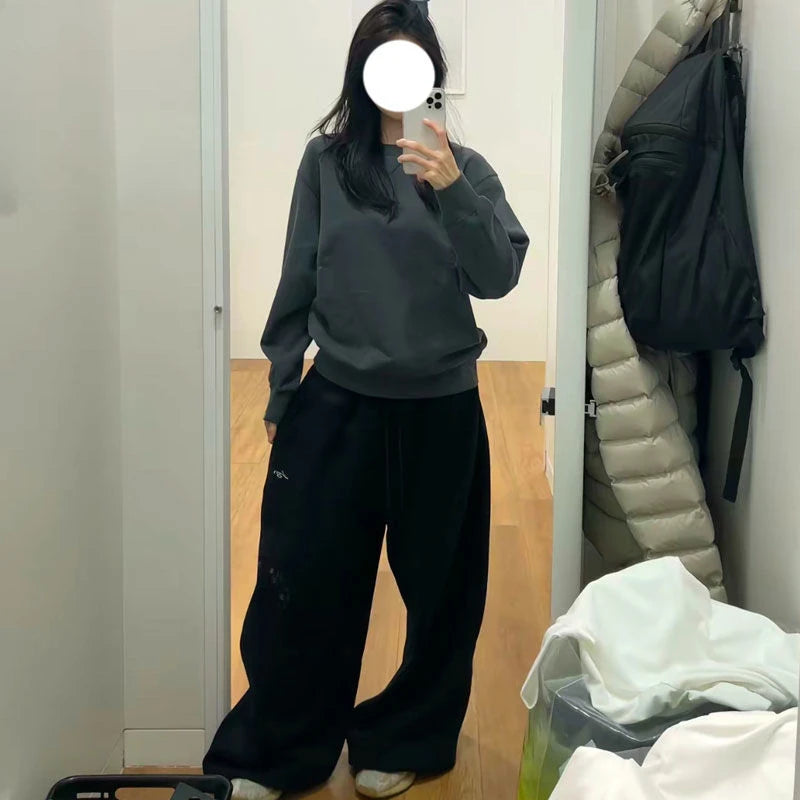 Women's High-Waist Wide-Leg Sweatpants
