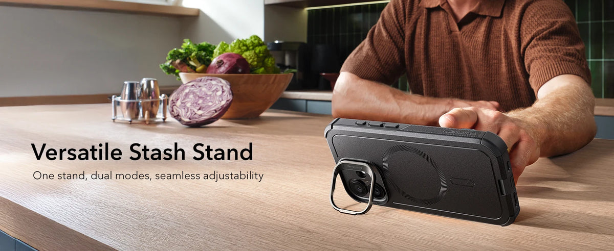 ESR Magnetic iPhone Case with Camera Stand