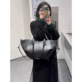 Luxury Wing Tote Bucket Bag – Large Capacity Y2K Pleated Handbag