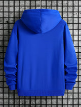 Men's Mountain Print Fleece Hoodie