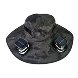 Solar-Powered Cooling Bucket Hat | UPF 50+ Wide Brim