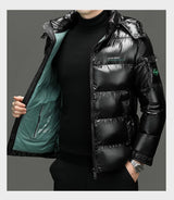 Men's Quilted Hooded Parka – Warm Winter Jacket
