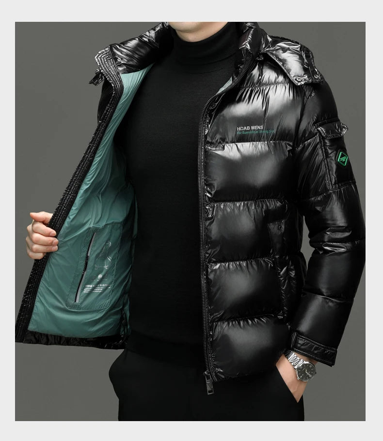 Men's Quilted Hooded Parka – Warm Winter Jacket