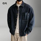 Men's Japanese Vintage Heavyweight Denim Shirt