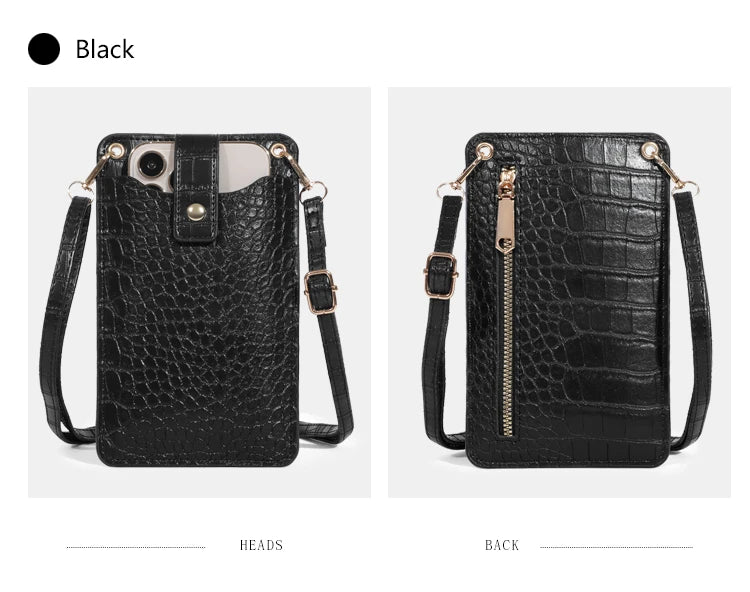 Women Mini Bag PU Leather Crossbody Purse Wallet Shoulder Pouch Mobile Phone Bag