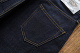SAUCE ZHAN Mens Jeans Rainbow Sanforized Selvedge Denim Jeans Man Python Skin Labels Regular Fit 14 Oz