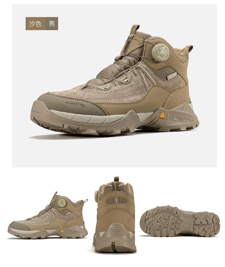 HUMTTO hiking shoes Men Winter Men outdoor Waterproof Sneakers Casual walking shoes women Trainers ankle trekking hunting boots