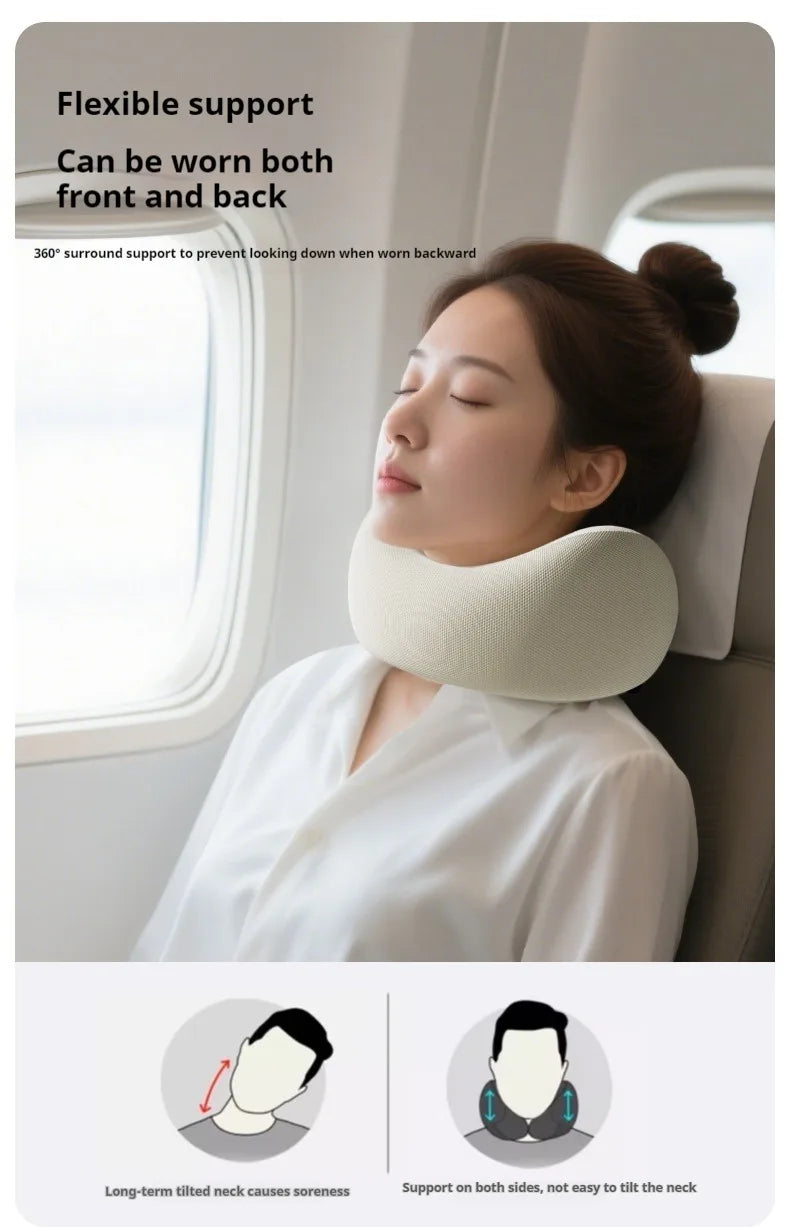 Memory Foam Neck Pillow Travel Pillow Portable U Shape Pillow for Airplane Or Office Home Comfort Support