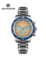 San Martin 40mm Diver Chronograph – Peacock SL-4801