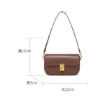Women’s Split Leather Shoulder Bag Trend Brand Small Square Bags Luxury Designer Handbag Messenger bag for Female