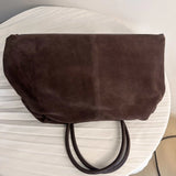 Motingsome Oversized 40cm Women Tote 100% Natural Suede Leather Lady Handbag Luxury Daily Bags Bowling Purses Matte Cowhide Bag