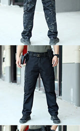 Men’s Waterproof Tactical Cargo Pants – Multi-Pocket Outdoor Work Trousers