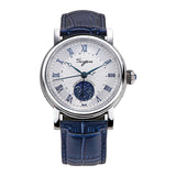 Sugess Watches for Men Automatic Mechanical Watch Moonphase Tianjin ST2108 Waterproof Date Hands Sapphire Crystal Rome Wave Dial