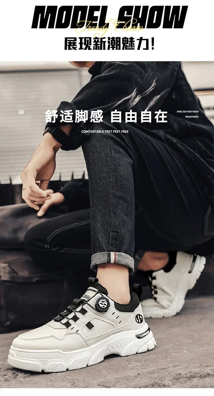 Men’s Autumn Leather Casual Sneakers