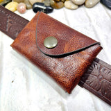 Small Waist Bag Genuine Leather Belt Pack Wallet Coin Purse Card Holder Car Key Pouch Driver's License Case Men Women 6065