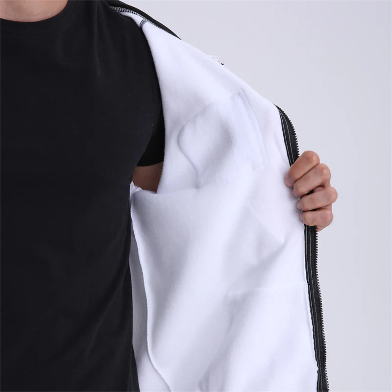 Men’s Fleece Zip-Up Hoodie with Pockets