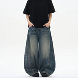 Men's Vintage Wide-Leg Denim Jeans | Relaxed Streetwear Fit