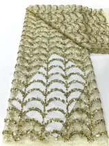 Bella One-Shoulder Capelet Sequin Gown | Formal & Prom