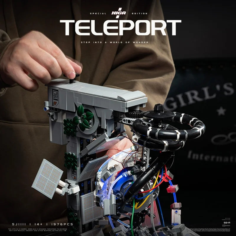 GLaDOS Portal 2 with LED Motor Building Blocks Decrypt Game Robot Aperture Lab Brick Model Kit Boy Toy Adults Kid Gift 1976PCS