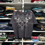 Y2K Grunge Oversized Skull Graphic Tee