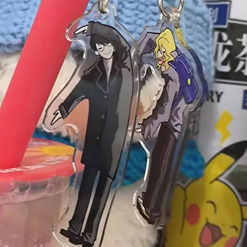 Anime Couple Acrylic Keychain Set