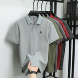 Men's Cotton Bear Embroidery Polo | Korean Style