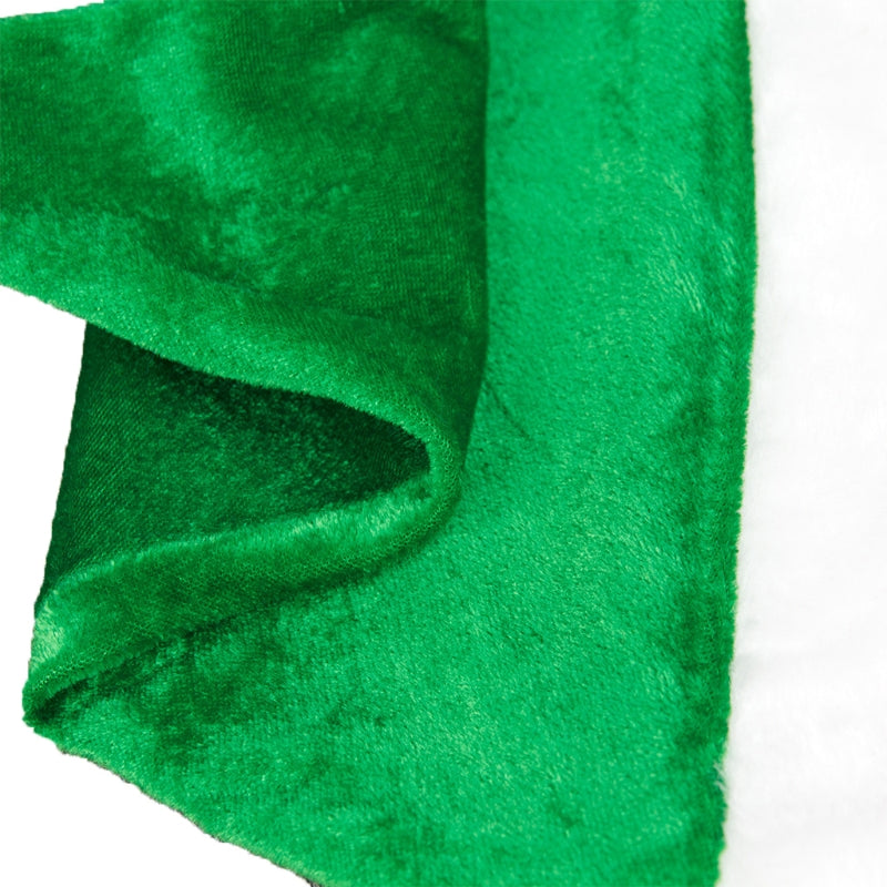 Velvet Santa Hat for Adults & Kids – Green