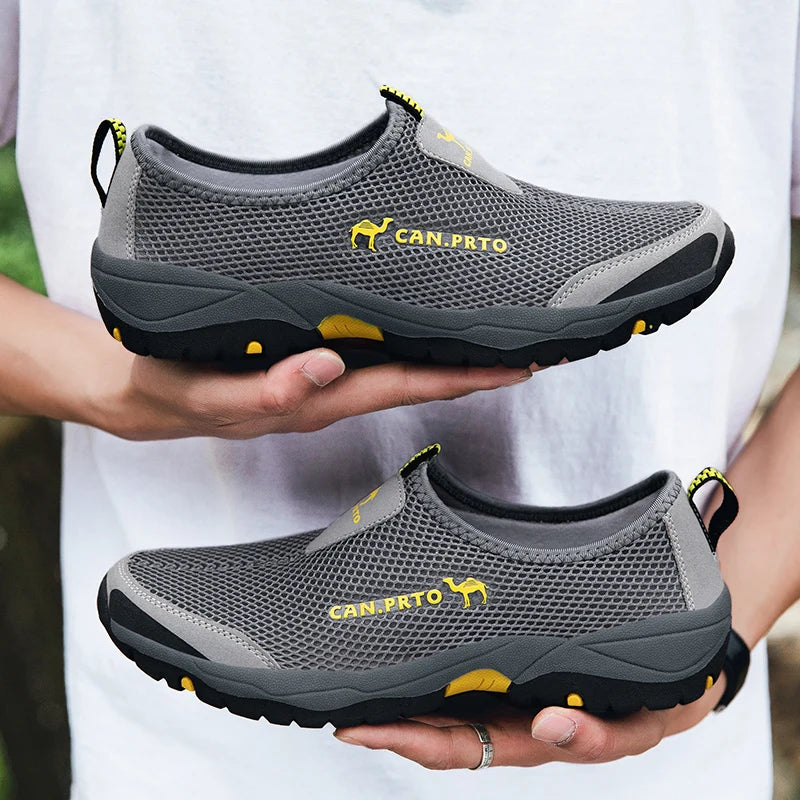 Men's Breathable Mesh Slip-On Casual Sneakers for Summer