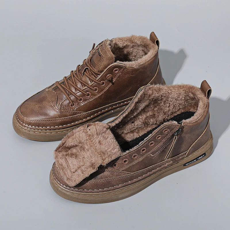 Men's USA-Made Warm Leather Work & Leisure Boots