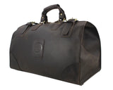 MUNUKI Vintage Crazy Horse Genuine Leather Travel bag  Large Luggage bag men Leather duffle bag Large Weekend Bag Tote Big