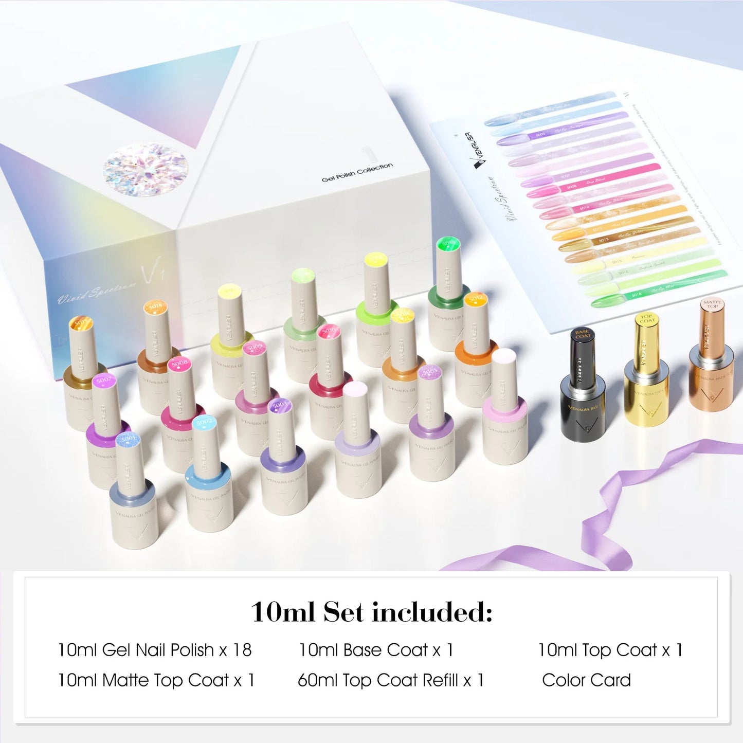 VENALISA 10ml Gel Polish Kit – HEMA & TPO Free
