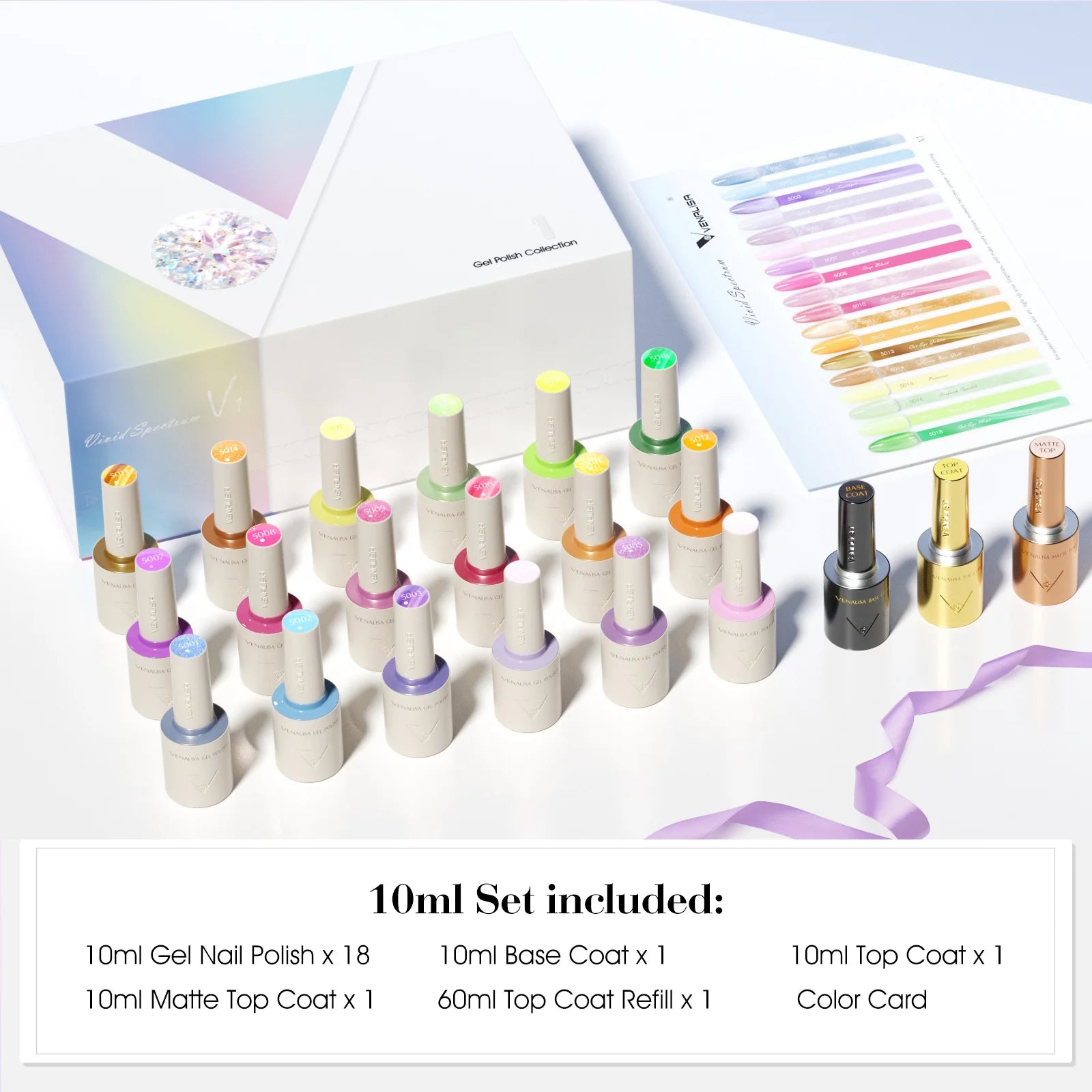 VENALISA 10ml Gel Polish Kit – HEMA & TPO Free