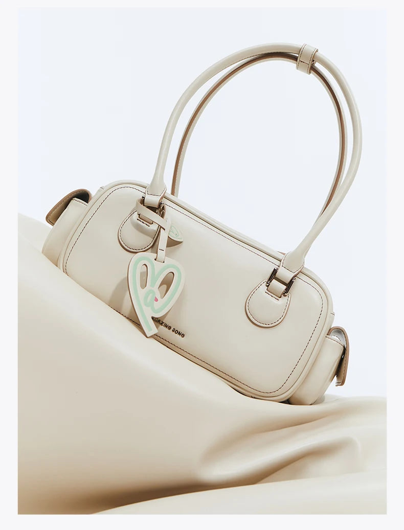 Amazing Song Toast Bag BGT Retro Chic Classic Bowling Bag Style Linear Shoulder Bag