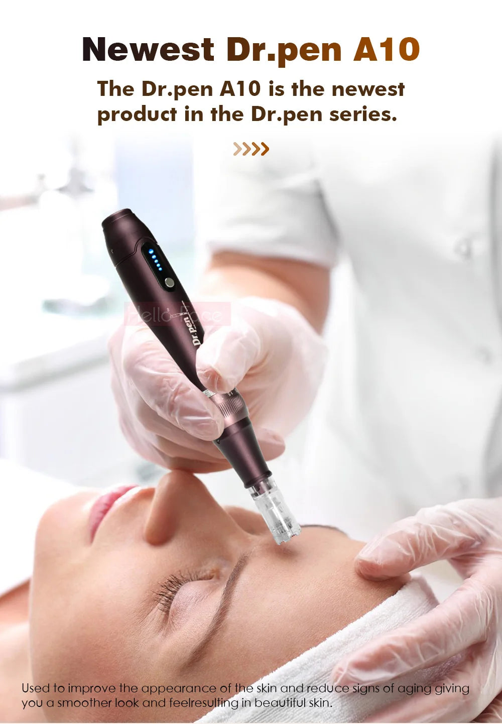 Dr pen Ultima A10 With 12 pcs Cartridge Wireless Derma Pen Skin Care Kit Microneedle Beauty Machine Needle Length 0.25 mm