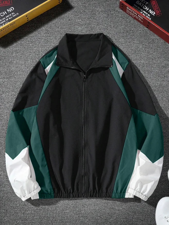 Men's Color-Block Jacket – Lightweight Travel Essential