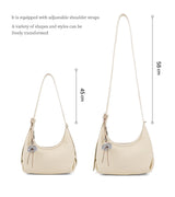 LA FESTIN Original Handbag Women New Shoulder Bags Fashion Half Moon Bag Crossbody Bag Luxury Brand Bags Ladies Leather Bag