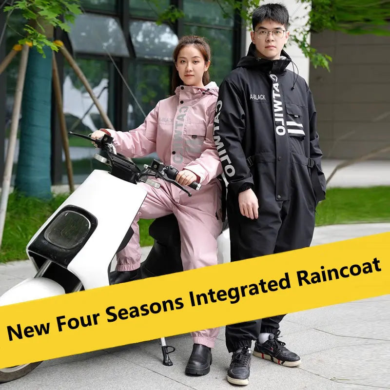 Unisex Waterproof Riding Jumpsuit Raincoat