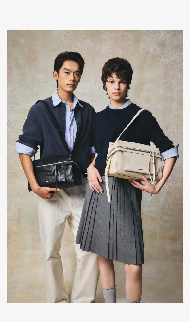 Amazing Song Donut Dumpling Bag Retro Suede Large Capacity Fashionable Bag