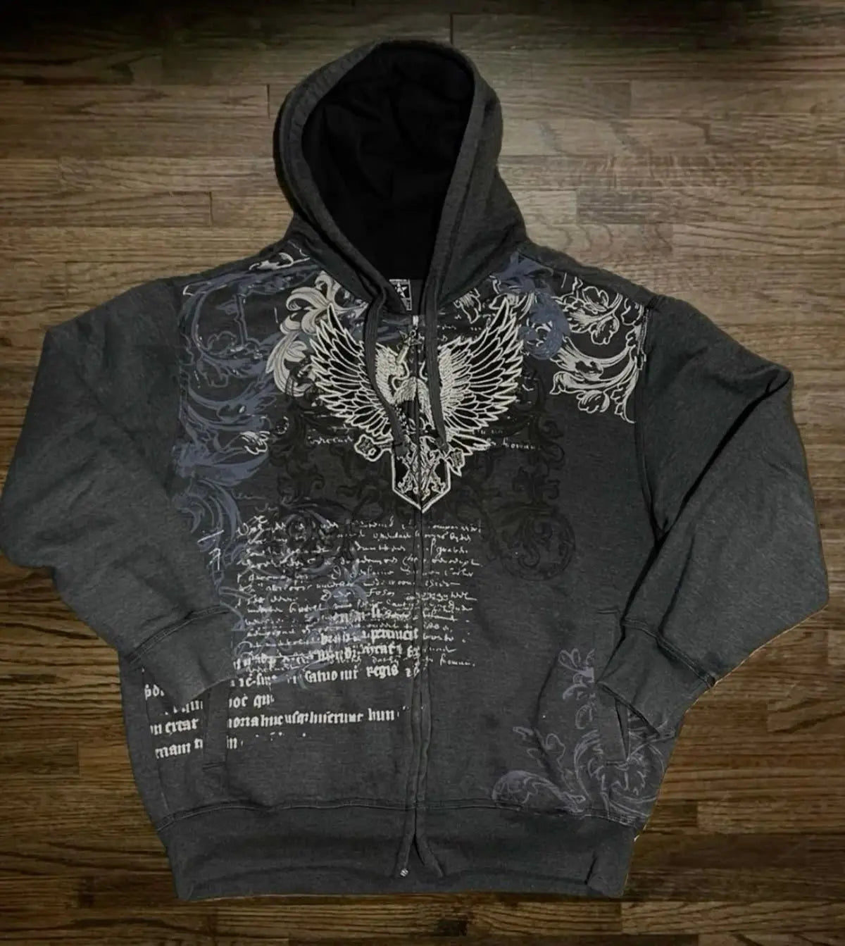 Y2K Harajuku Joker Graphic Zip-Up Hoodie