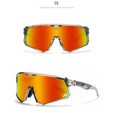 KDEAM High-End Sports Sunglasses Polarized Men's Cycling Glasses Dismountable TR90 Frame And Nose Pads Easy To Exchange