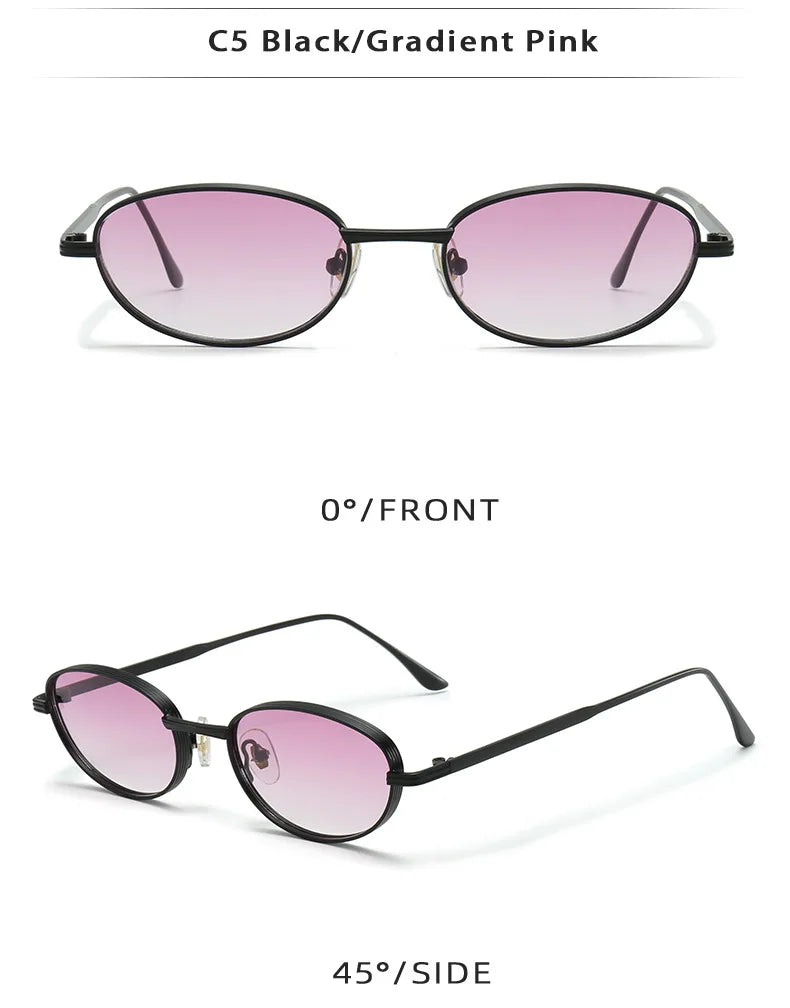 DDDLONG Fashion Small Round Retro Sunglasses Women Classical Vintage Punk Sun Glasses For Men Eyewear Outdoor Shades D609