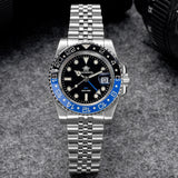 ADDIESDIVE Watch For Man Quartz GMT 20Bar Waterproof BGW9 Super Luminous 316L Stainless Steel Ceramic Bezel Watch